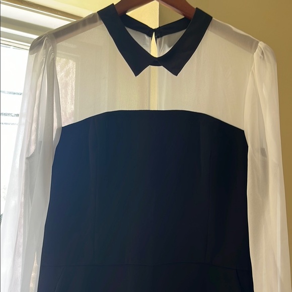 BCBGeneration Cream Long Sleeve black jumpsuit NWT - Picture 5 of 12